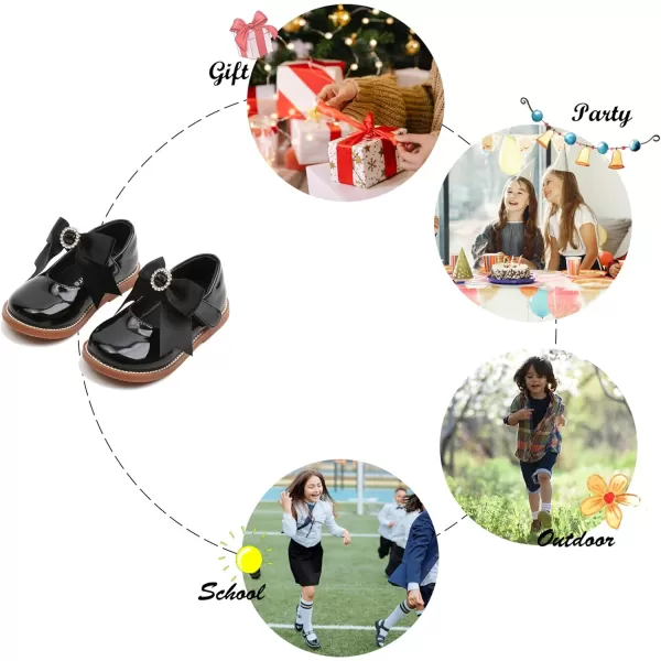 Felix &amp; Flora Toddler Little Girl Mary Jane Dress Shoes - Ballet Flats for Easter Flower Girl Party School Shoes.