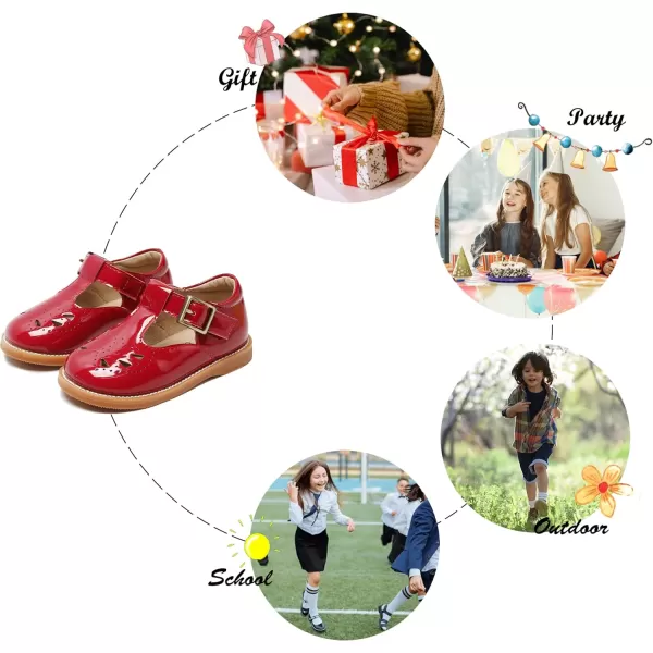 Felix &amp; Flora Toddler Little Girl Mary Jane Dress Shoes - Ballet Flats for Easter Flower Girl Party School Shoes.