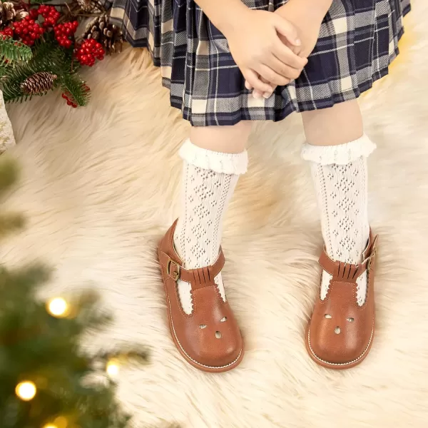 Felix &amp; Flora Toddler Little Girl Mary Jane Dress Shoes - Ballet Flats for Girl Party School Shoes