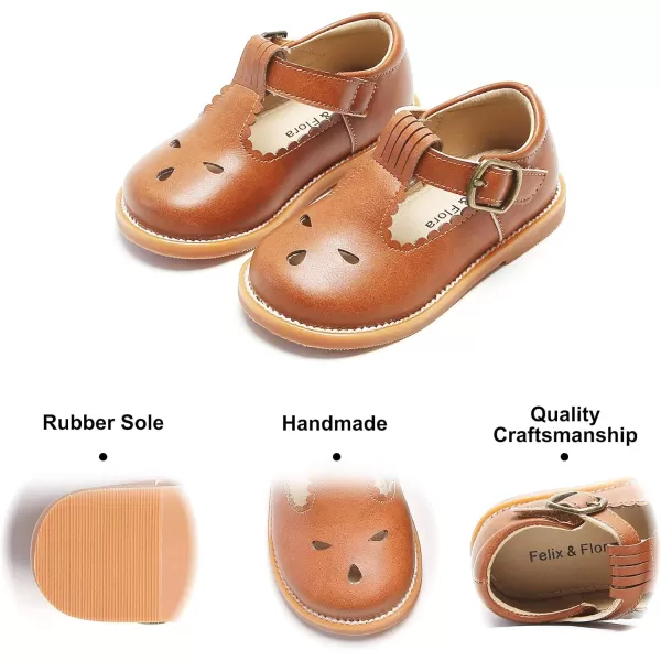 Felix &amp; Flora Toddler Little Girl Mary Jane Dress Shoes - Ballet Flats for Girl Party School Shoes