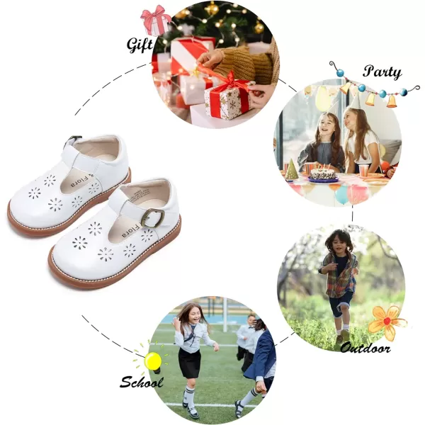 Felix &amp; Flora Toddler Little Girl Mary Jane Dress Shoes - Ballet Flats for Girl Party School Shoes