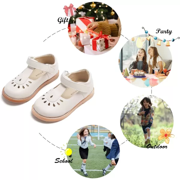 Felix &amp; Flora Toddler Little Girl Mary Jane Dress Shoes - Ballet Flats for Girl Party School Shoes