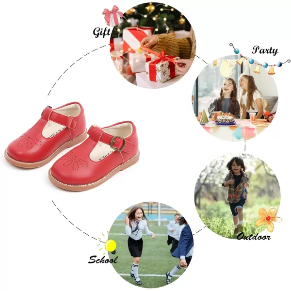 Felix &amp; Flora Toddler Little Girl Mary Jane Dress Shoes - Ballet Flats for Girl Party School Shoes