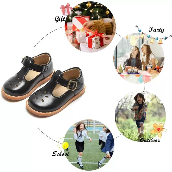 Felix &amp; Flora Toddler Little Girl Mary Jane Dress Shoes - Ballet Flats for Girl Party School Shoes