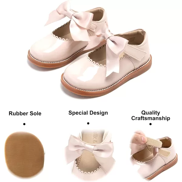 Felix &amp; Flora Toddler Little Girl Mary Jane Dress Shoes - Ballet Flats for Girl Party School Shoes