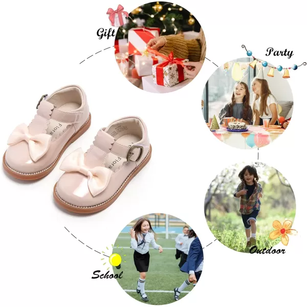 Felix &amp; Flora Toddler Little Girl Mary Jane Dress Shoes - Ballet Flats for Girl Party School Shoes
