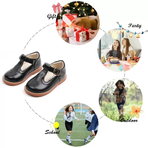 Felix &amp; Flora Toddler Little Girl Mary Jane Dress Shoes - Ballet Flats for Girl Party School Shoes