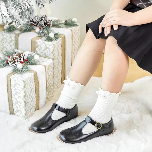 Felix &amp; Flora Toddler Little Girl Mary Jane Dress Shoes - Ballet Flats for Girl Party School Shoes