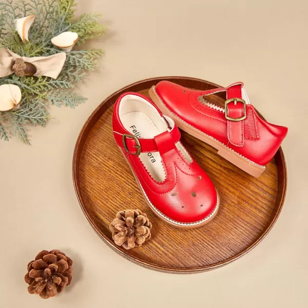 Felix &amp; Flora Toddler Little Girl Mary Jane Dress Shoes - Ballet Flats for Girl Party School Shoes
