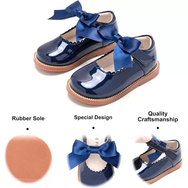 Felix &amp; Flora Toddler Little Girl Mary Jane Dress Shoes - Ballet Flats for Girl Party School Shoes
