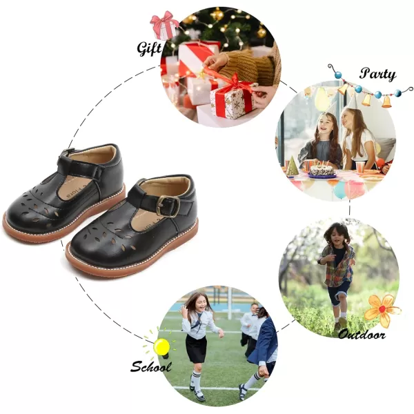 Felix &amp; Flora Toddler Little Girl Mary Jane Dress Shoes - Ballet Flats for Girl Party School Shoes
