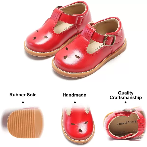 Felix &amp; Flora Toddler Little Girl Mary Jane Dress Shoes - Ballet Flats for Girl Party School Shoes