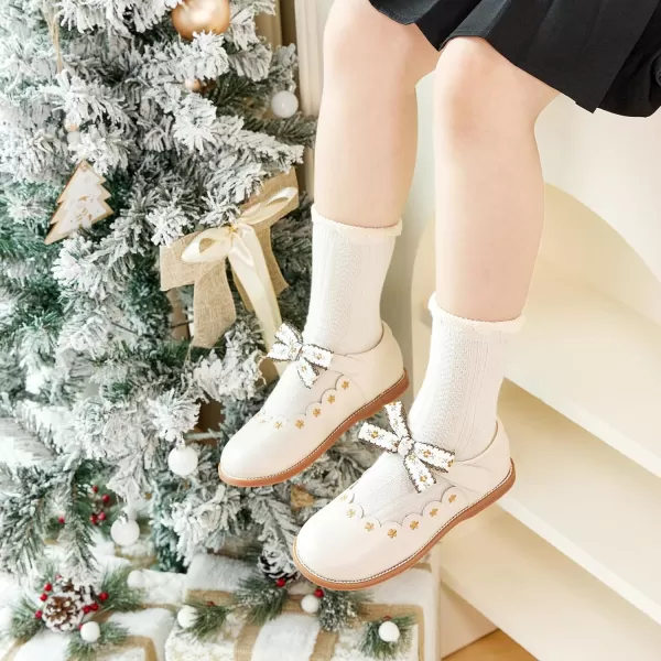 Felix &amp; Flora Toddler Little Girl Mary Jane Dress Shoes - Ballet Flats for Girl Party School Shoes
