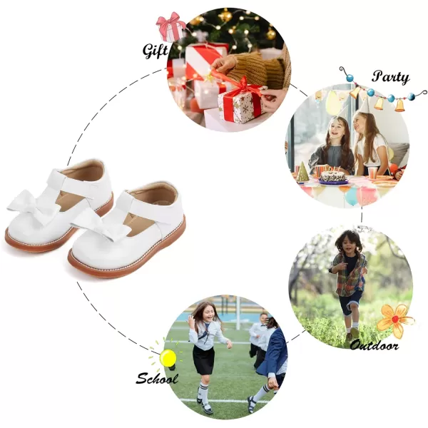 Felix &amp; Flora Toddler Little Girl Mary Jane Dress Shoes - Ballet Flats for Girl Party School Shoes