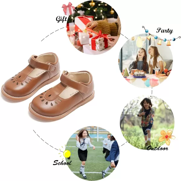 Felix &amp; Flora Toddler Little Girl Mary Jane Dress Shoes - Ballet Flats for Girl Party School Shoes