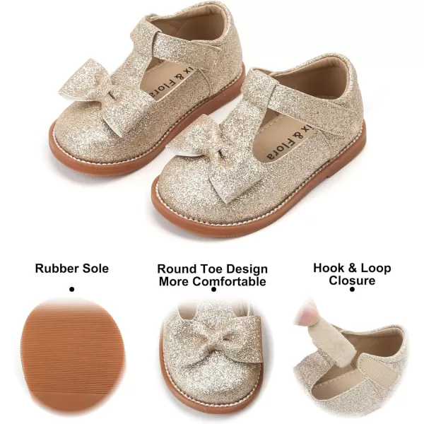 Felix &amp; Flora Toddler Little Girl Mary Jane Dress Shoes - Ballet Flats for Girl Party School Shoes