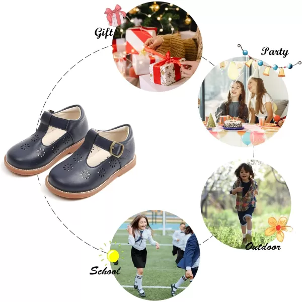Felix &amp; Flora Toddler Little Girl Mary Jane Dress Shoes - Ballet Flats for Girl Party School Shoes