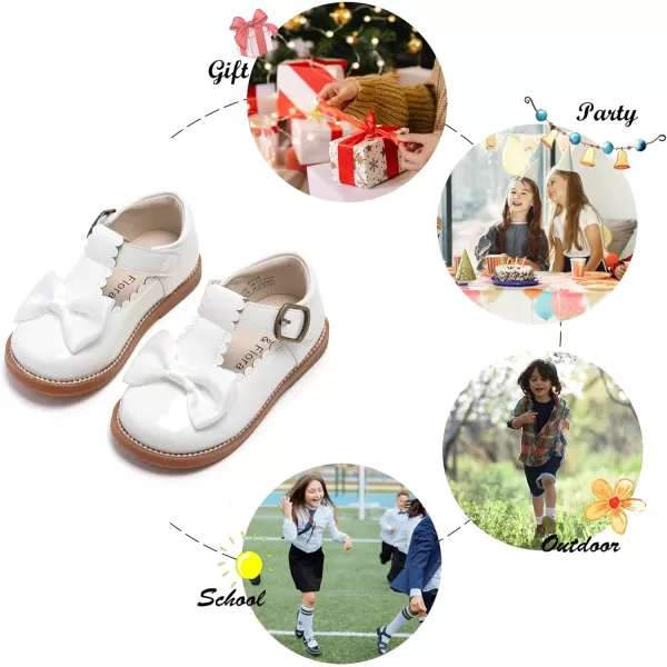 Felix &amp; Flora Toddler Little Girl Mary Jane Dress Shoes - Ballet Flats for Girl Party School Shoes