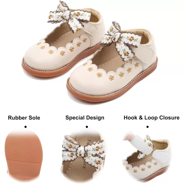 Felix &amp; Flora Toddler Little Girl Mary Jane Dress Shoes - Ballet Flats for Girl Party School Shoes