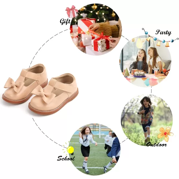 Felix &amp; Flora Toddler Little Girl Mary Jane Dress Shoes - Ballet Flats for Girl Party School Shoes