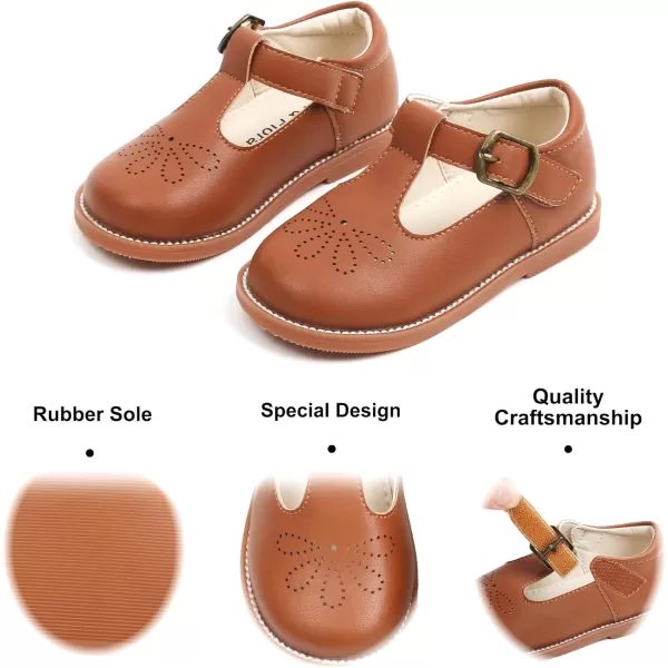 Felix &amp; Flora Toddler Little Girl Mary Jane Dress Shoes - Ballet Flats for Girl Party School Shoes