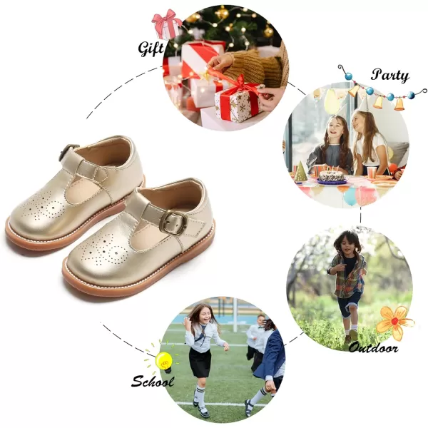 Felix &amp; Flora Toddler Little Girl Mary Jane Dress Shoes - Ballet Flats for Girl Party School Shoes
