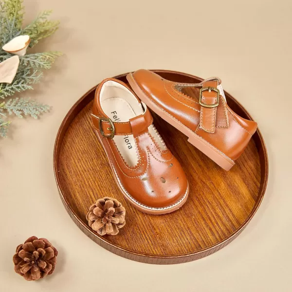 Felix &amp; Flora Toddler Little Girl Mary Jane Dress Shoes - Ballet Flats for Girl Party School Shoes