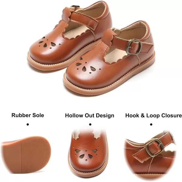 Felix &amp; Flora Toddler Little Girl Mary Jane Dress Shoes - Ballet Flats for Girl Party School Shoes
