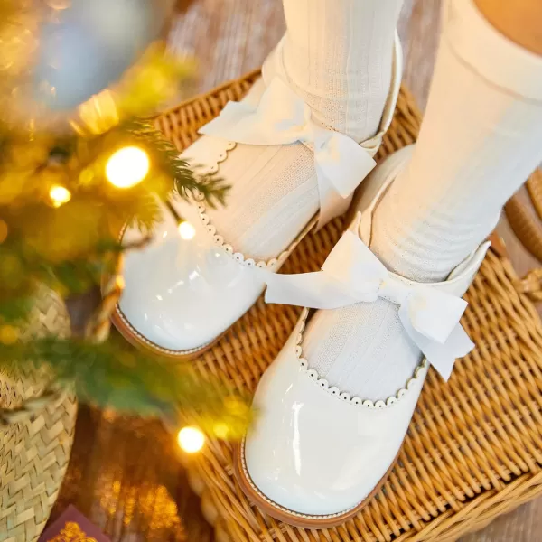 Felix &amp; Flora Toddler Little Girl Mary Jane Dress Shoes - Ballet Flats for Girl Party School Shoes