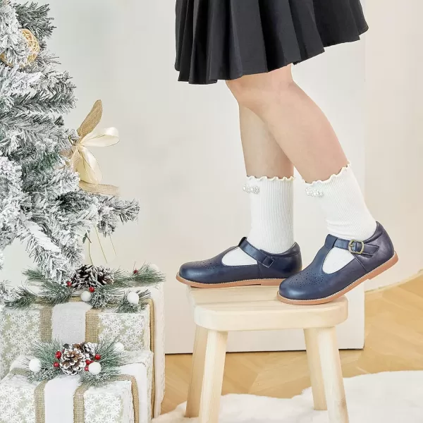 Felix &amp; Flora Toddler Little Girl Mary Jane Dress Shoes - Ballet Flats for Girl Party School Shoes