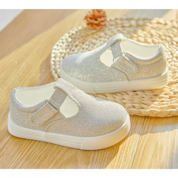 Felix &amp; Flora Toddler/Little Kid Girls Running Shoes Sports Sneakers Princess Casual Glitter Shoes.