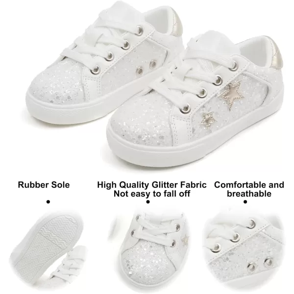 Felix &amp; Flora Toddler/Little Kid Girls Running Shoes Sports Sneakers Princess Casual Glitter Shoes.