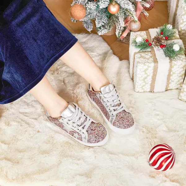 Felix &amp; Flora Toddler/Little Kid Girls Running Shoes Sports Sneakers Princess Casual Glitter Shoes.