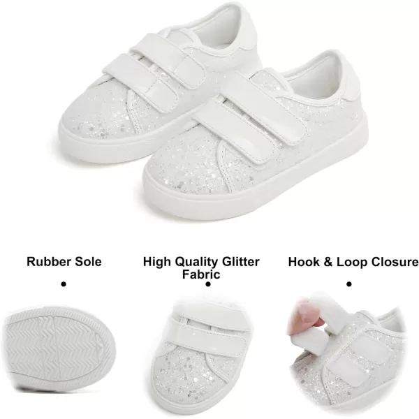 Felix &amp; Flora Toddler/Little Kid Girls Running Shoes Sports Sneakers Princess Casual Glitter Shoes.