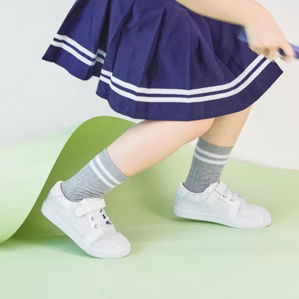 Felix &amp; Flora Toddler/Little Kid Girls Running Shoes Sports Sneakers Princess Casual Glitter Shoes.