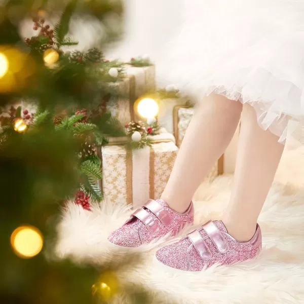 Felix &amp; Flora Toddler/Little Kid Girls Running Shoes Sports Sneakers Princess Casual Glitter Shoes.