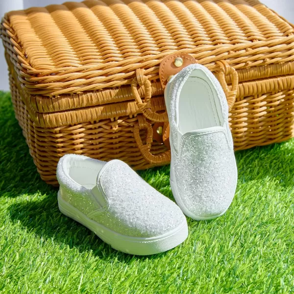 Felix &amp; Flora Toddler/Little Kid Girls Running Shoes Sports Sneakers Princess Casual Glitter Shoes.