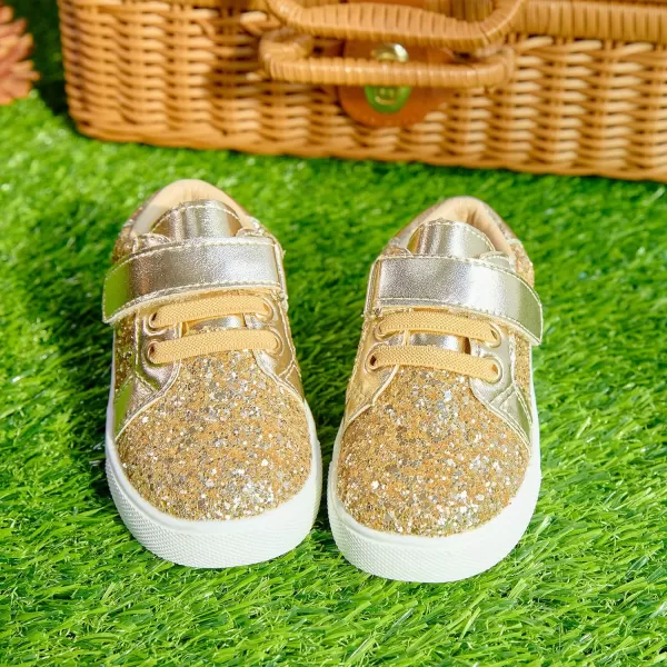 Felix &amp; Flora Toddler/Little Kid Girls Running Shoes Sports Sneakers Princess Casual Glitter Shoes.