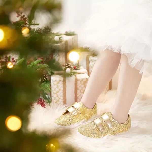 Felix &amp; Flora Toddler/Little Kid Girls Running Shoes Sports Sneakers Princess Casual Glitter Shoes.