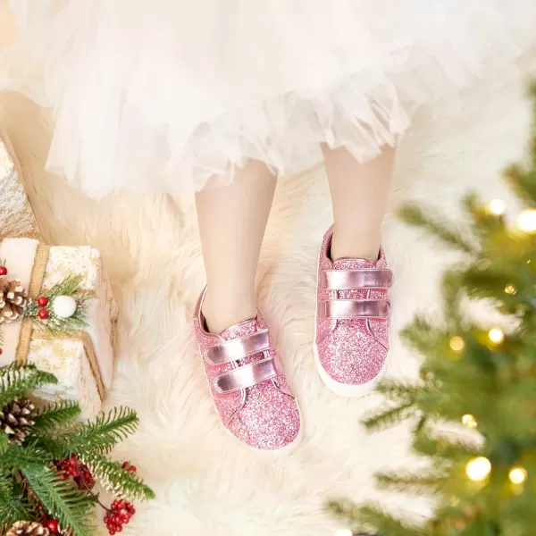 Felix &amp; Flora Toddler/Little Kid Girls Running Shoes Sports Sneakers Princess Casual Glitter Shoes.
