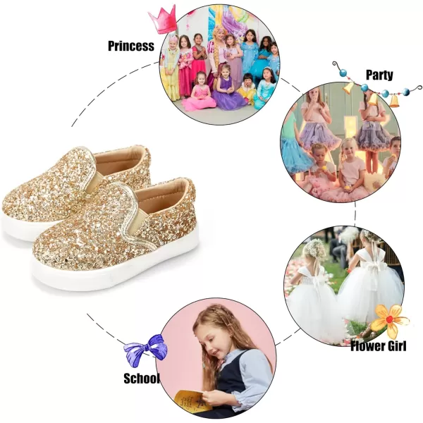 Felix &amp; Flora Toddler/Little Kid Girls Running Shoes Sports Sneakers Princess Casual Glitter Shoes.