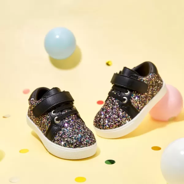 Felix &amp; Flora Toddler/Little Kid Girls Running Shoes Sports Sneakers Princess Casual Glitter Shoes.