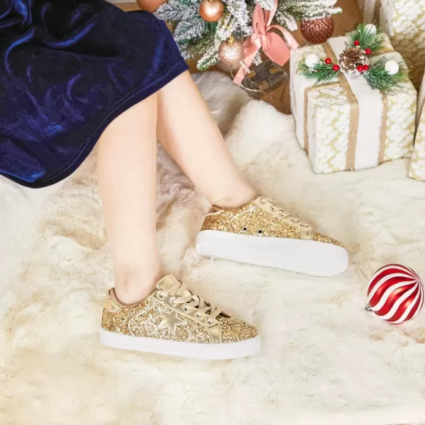 Felix &amp; Flora Toddler/Little Kid Girls Running Shoes Sports Sneakers Princess Casual Glitter Shoes.