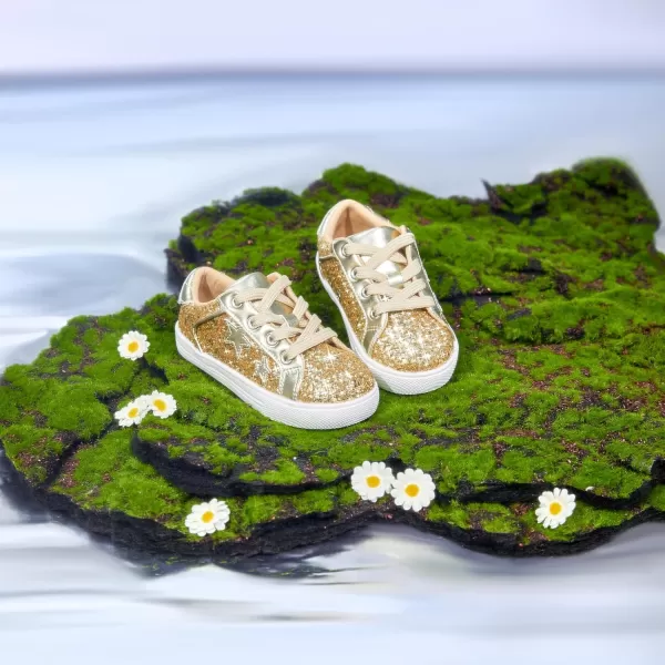 Felix &amp; Flora Toddler/Little Kid Girls Running Shoes Sports Sneakers Princess Casual Glitter Shoes.