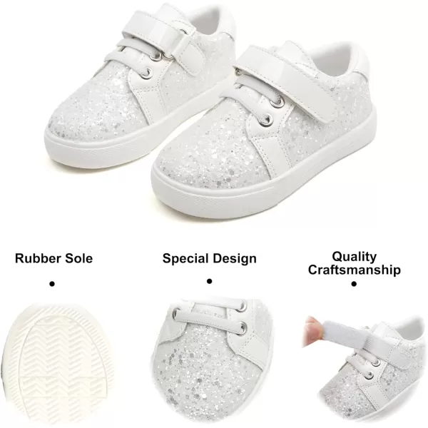 Felix &amp; Flora Toddler/Little Kid Girls Running Shoes Sports Sneakers Princess Casual Glitter Shoes.