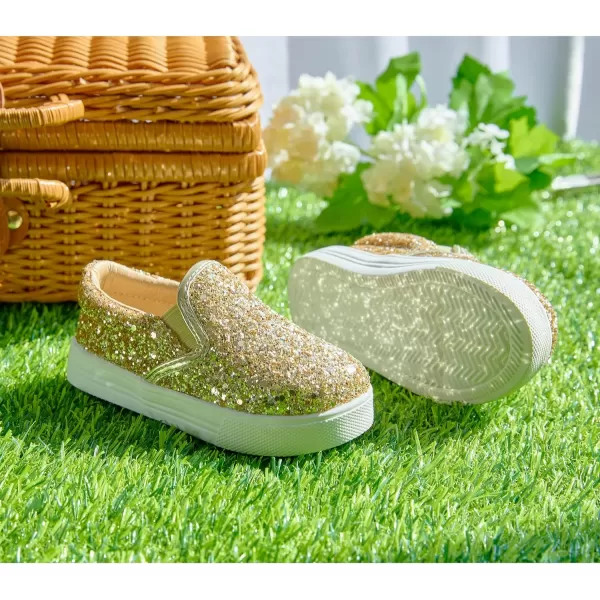 Felix &amp; Flora Toddler/Little Kid Girls Running Shoes Sports Sneakers Princess Casual Glitter Shoes.