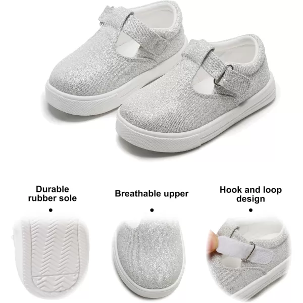 Felix &amp; Flora Toddler/Little Kid Girls Running Shoes Sports Sneakers Princess Casual Glitter Shoes.