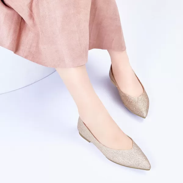 Felix &amp; Flora Women's Ballet Flats Comfortable Classy Dress Shoes for Wedding Party Daily