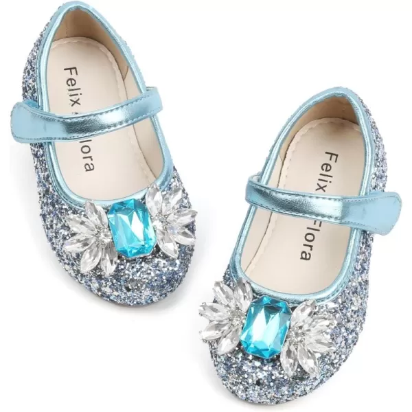 Felix &amp; Flora Girls Toddler Little Ballet Shoes - Flower Girls Mary Jane Flats Dress Shoes Party Wedding