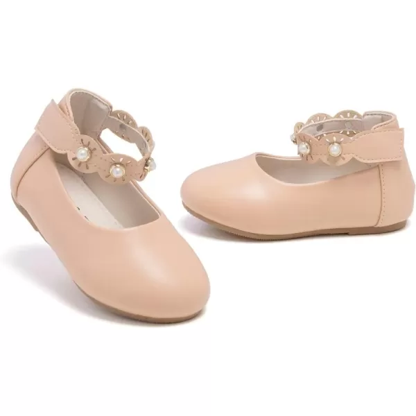Felix &amp; Flora Girls Toddler Little Ballet Shoes - Flower Girls Mary Jane Flats Dress Shoes Party Wedding